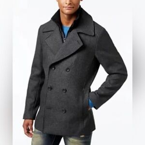 American Rag Men's Double Breasted Twill Peacoat